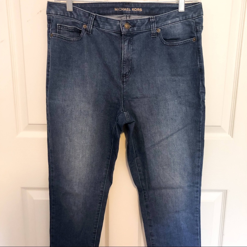 Michael Kors skinny leg, high waist jeans